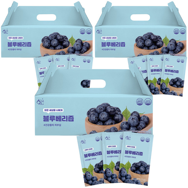 황금이네 블루베리즙, 70ml, 90개