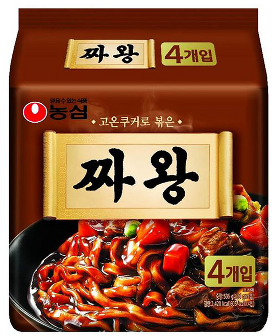 농심 짜왕 134g, 4개