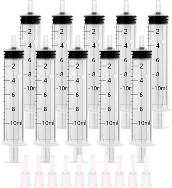 Daon Select 無限墨水填充含吸墨頭吸墨針筒 10ml, 10個, 混合顏色