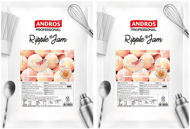 안드로스 화이트피치 리플잼, 1kg, 2개