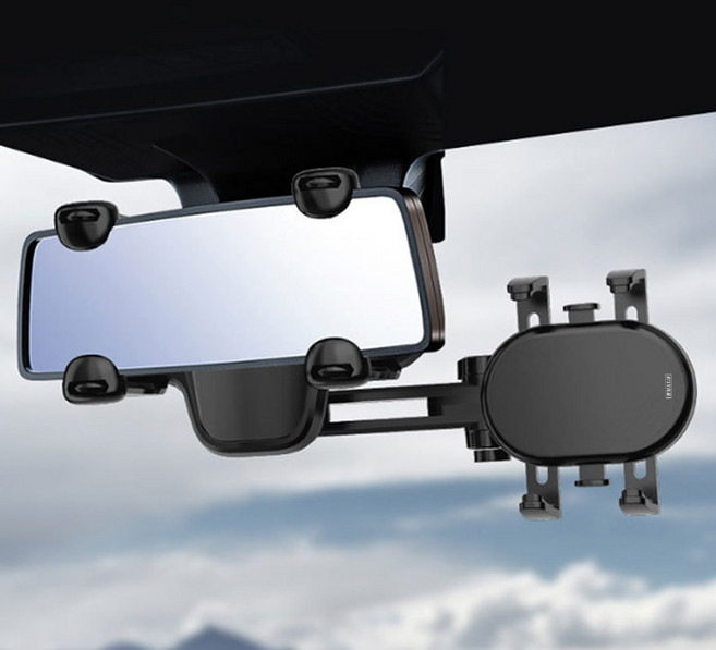 어반카 클링 풀회전 룸미러 거치대, 블랙, 1개