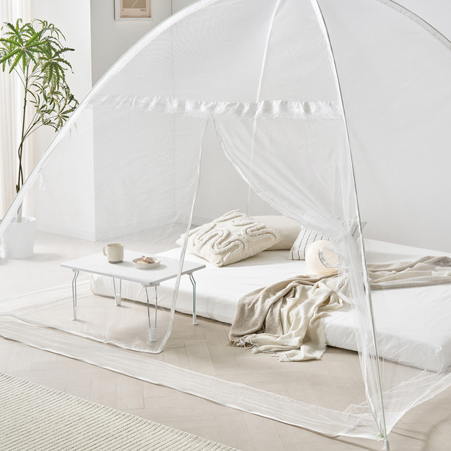 알뜨리 야광 원터치 모기장, 화이트