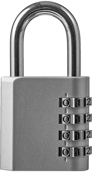 코멧 프리미엄 다이얼식 자물쇠 그레이 대형, 1개