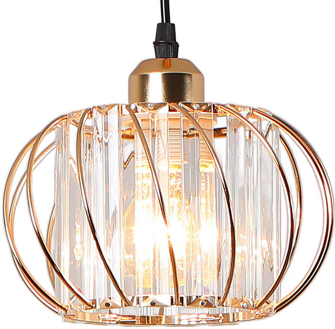 honey comb 工業風玻璃水晶餐吊燈(kc2246-42), 1入, 金色
