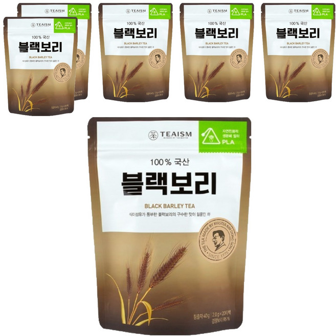 쌍계명차 블랙보리차 파우치, 2g, 20개입, 6개