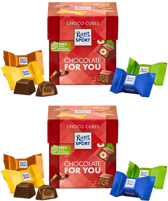 리터스포트 초코큐브 초콜릿 포유, 176g, 2개