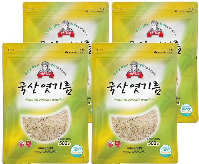 배대감 국산 엿기름, 500g, 4개