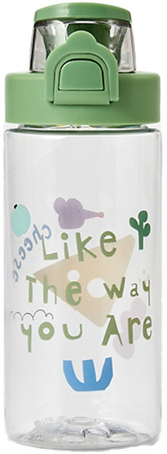 모던하우스 키치키치캣 원터치 보틀, 그린, 500ml, 1개