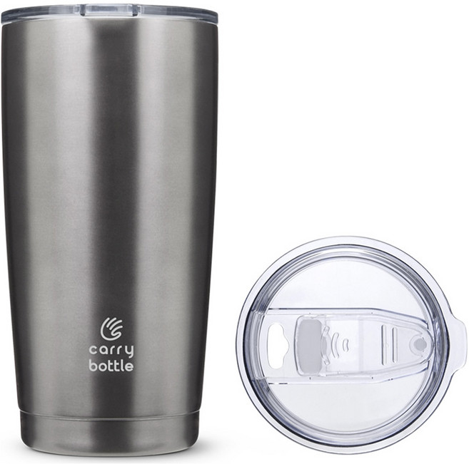 캐리보틀 스탠다드 스테인레스 보온보냉 텀블러, 그라파이트, 600ml, 1개