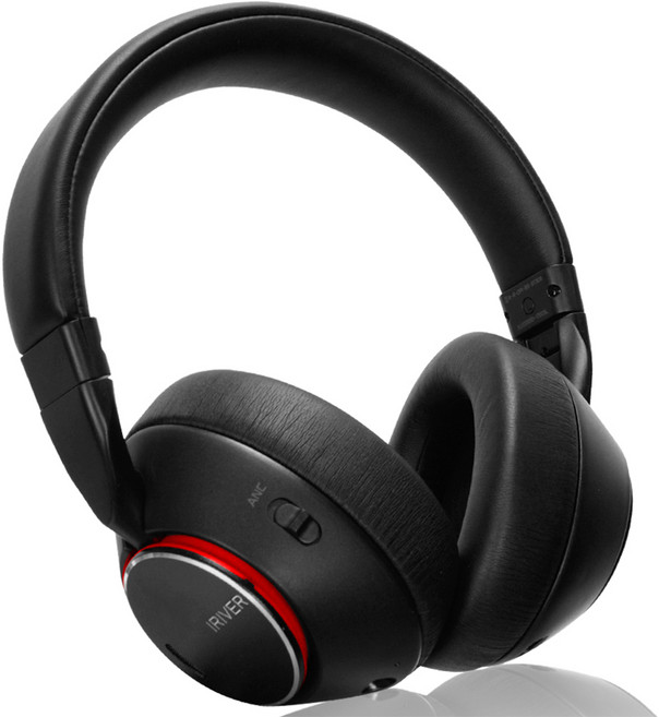 아이리버 블루투스 노이즈 캔슬링 헤드폰, 블랙, BS-BT909