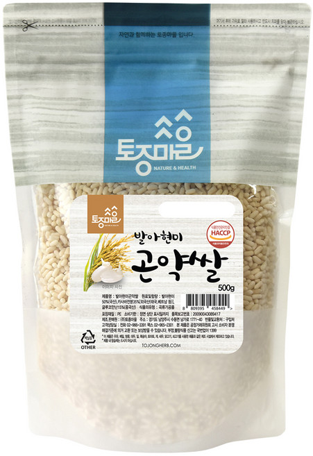 토종마을 발아현미 곤약쌀, 500g, 1개