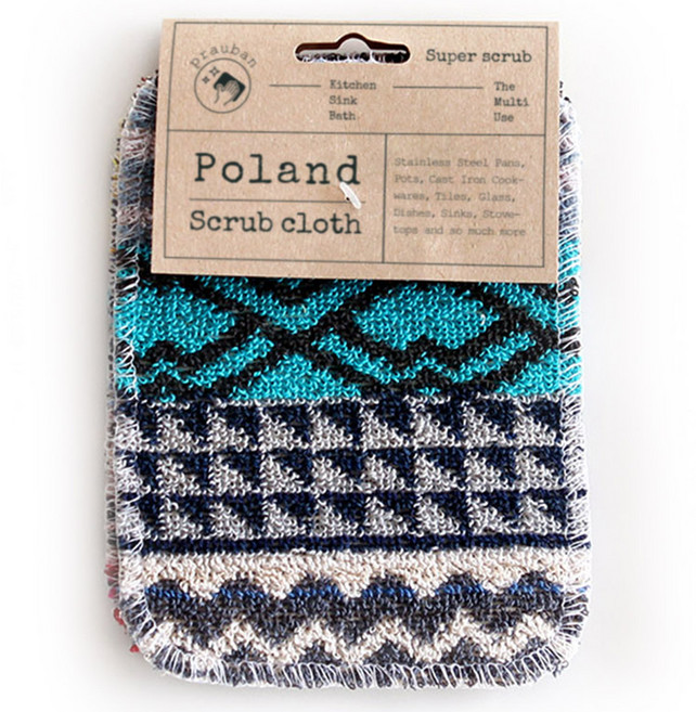 프라우반 폴란드 스크럽 수세미, 2개입, 1개