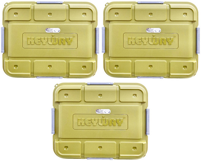 KEYWAY 聯府 SUV多功能滑輪掀蓋整理箱 90L, 綠色, 3組