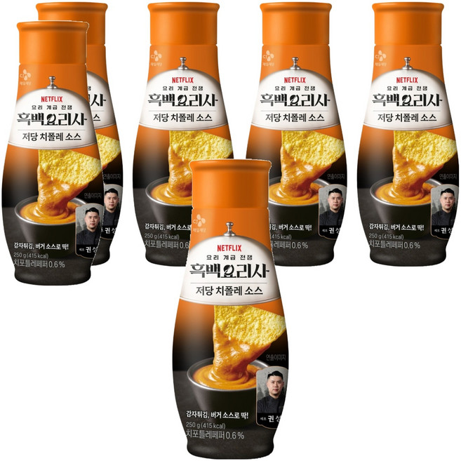 CJ제일제당 저당 치폴레 소스, 250g, 6개