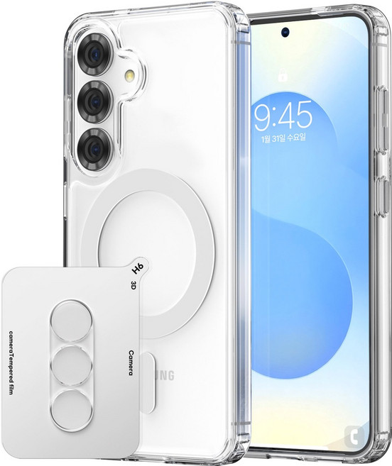 케이맥스 맥세이프 클리어핏 휴대폰 케이스 + 카메라 필름 세트