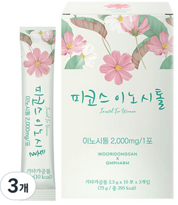지엠팜 피코스 이노시톨 30p, 75g, 3개