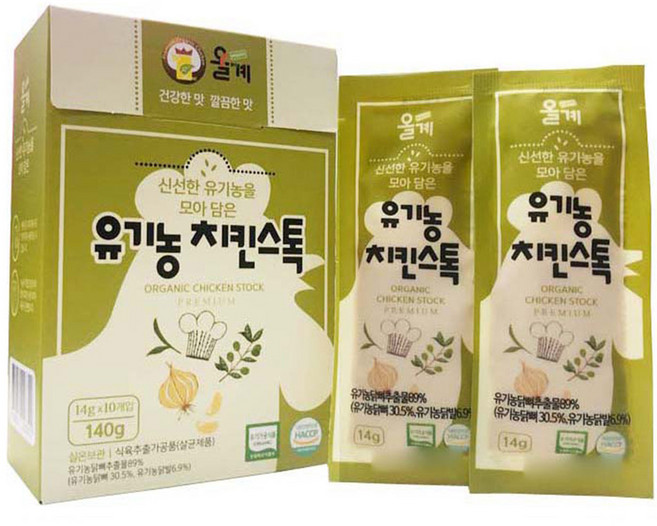 올계 유기농 치킨스톡, 140g, 1개