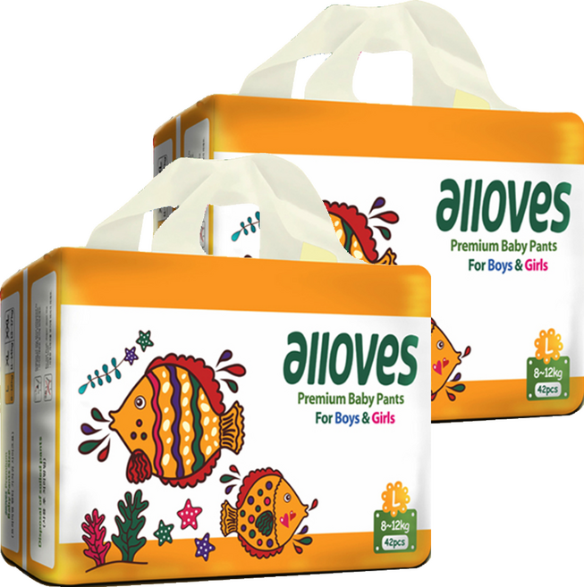 올러브 프리미엄 팬티형 기저귀 남녀공용, 대형(L), 84매