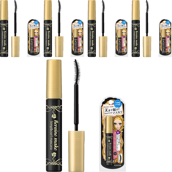 히로인메이크 롱앤컬 마스카라 P 6g, 딥블랙, 5개