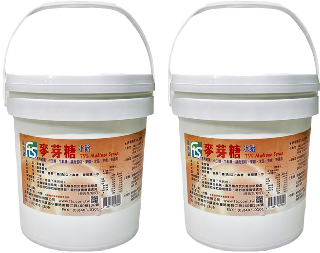 富鼎盛 麥芽糖水飴75%, 5kg, 2罐