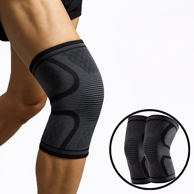 프라리 편안한 무릎 보호대 2p, 다크그레이, 1세트