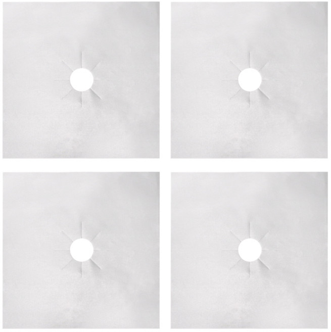 아리코 키친 가스레인지 오염방지 패드 실버, 4개