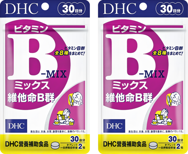 DHC 台灣公司貨 維他命B群 30日份, 60顆, 200mg, 2包