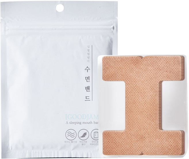 네버팩토리 굿잠 입벌림방지 디귿자 수면밴드 2p, 20개