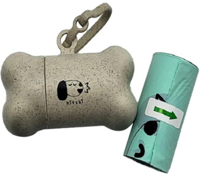 힛찌 생분해 배변봉투 1롤 + 디스펜서, 랜덤발송, 15개입, 1세트 - 쿠팡