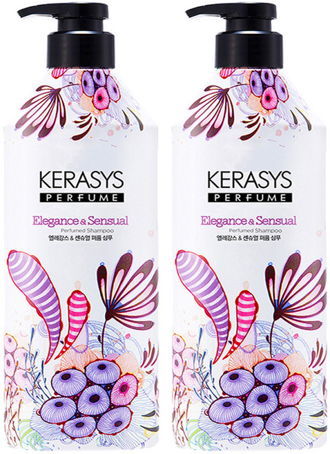 케라시스 퍼퓸 샴푸 엘레강스 앤 센슈얼, 980ml, 2개