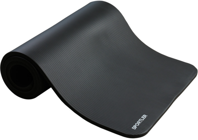 스포틀러 NBR 요가매트 스탠다드 20mm, 딥블랙, 1개