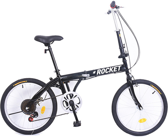 닥터바이크 접이식 미니벨로 50.8cm 20인치 7단 스틸프레임 자전거 ROCKET M-20, 블랙, 140cm, 1개