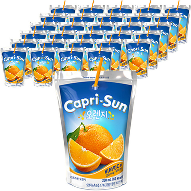 농심 카프리썬 오렌지, 200ml, 80개