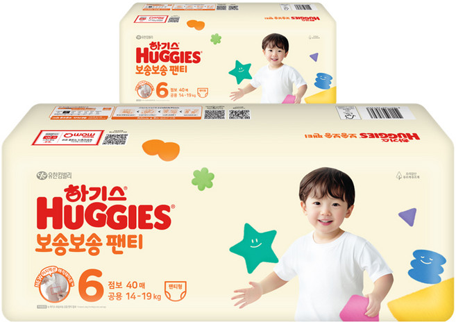 하기스 보송보송 팬티형 기저귀 공용, 6단계, 80매