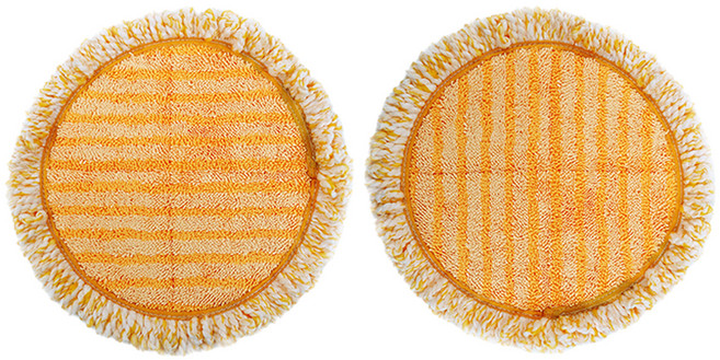 오토비스 회전 물걸레청소기 전기종 호환 극세사 패드 오렌지, 2개, ATM-02