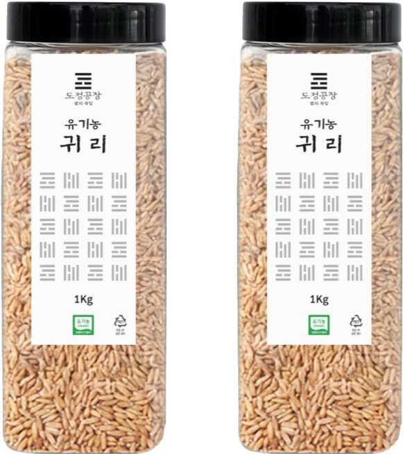 도정공장 유기농 귀리, 1kg, 2개