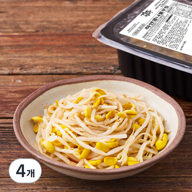 강남밥상 하얀 콩나물 무침, 200g, 4개