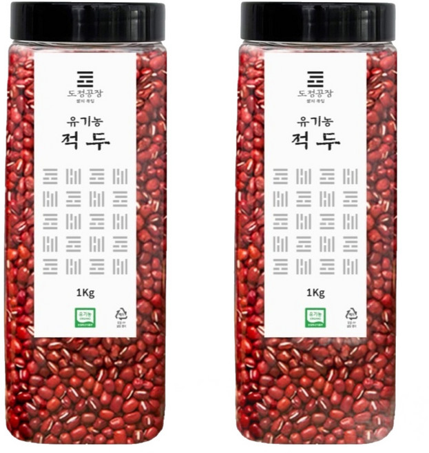 도정공장 유기농 적두, 1kg, 2개