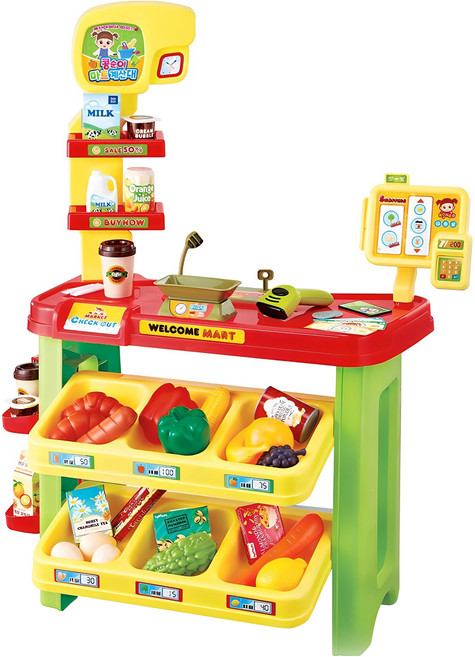 콩순이 마트 계산대 놀이 세트, 혼합색상, 1세트