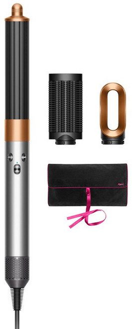 다이슨 에어랩 오리진 멀티 니켈 코퍼 스타일러 앤 드라이어 1300W + 여행용 파우치 세트, 112875-01, 스타일러 앤 드라이어(혼합색상), 블랙(파우치)