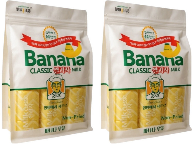 HEALTH DAILY 健康日誌 韓式米餅 香蕉牛奶, 2個, 240g