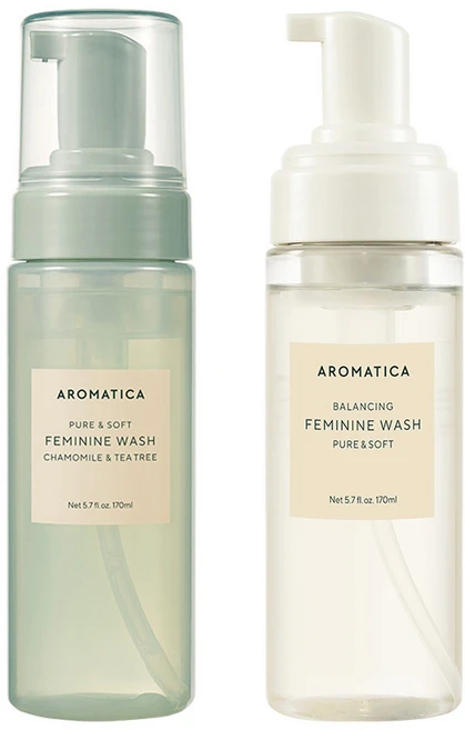 아로마티카 퓨어 앤 소프트 캐모마일 앤 티트리 여성청결제 170ml + 퓨어 앤 소프트 여성청결제 170ml 세트, 1개 - 쿠팡