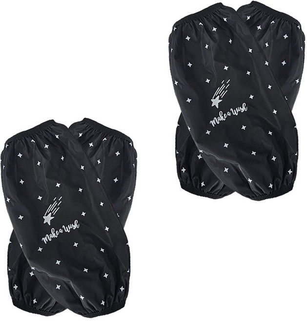 씨티컴퍼니 별 방수 토시 양쪽 2세트, 블랙