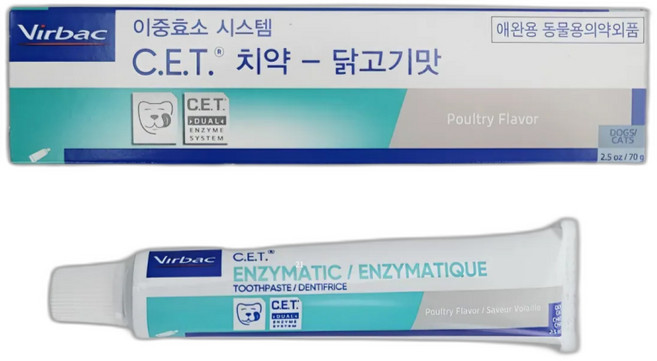 버박 CET 치약 닭고기맛, 70g, 1개