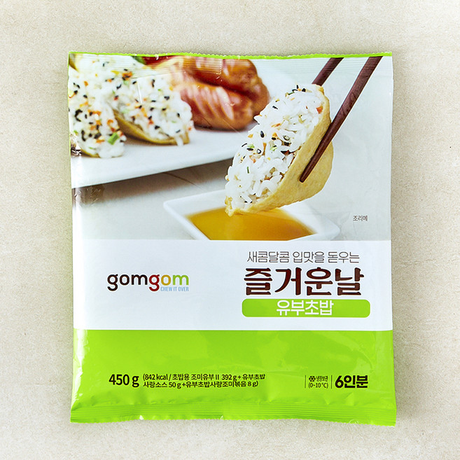 곰곰 즐거운날 유부초밥 (6인분), 450g, 1개