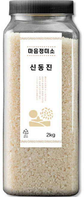 마음정미소 신동진 백미, 2kg, 1개, 상등급