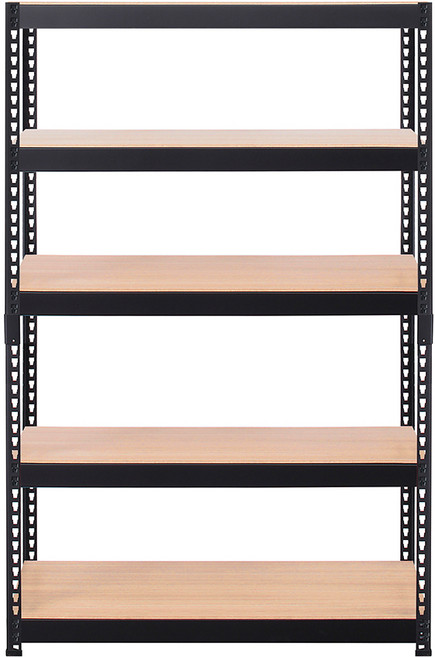스피드랙 V2 선반, 블랙 + 우드화이트, 5단