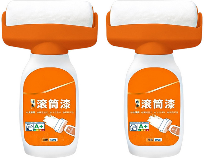 小麥購物 牆面滾筒漆500g 含滾筒刷 Y922, 2個