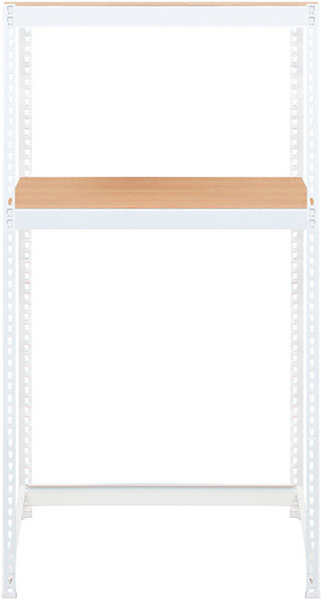 스피드랙 V2 세탁기 스탠드선반, 화이트(앵글), 2단