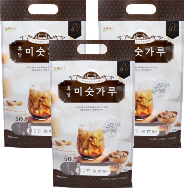 태광선식 흑당 미숫가루, 150개, 20g